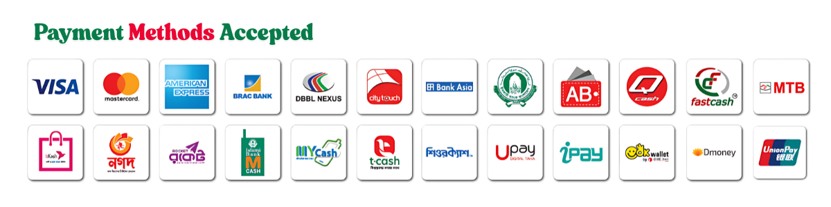 Payment Methods Accepted